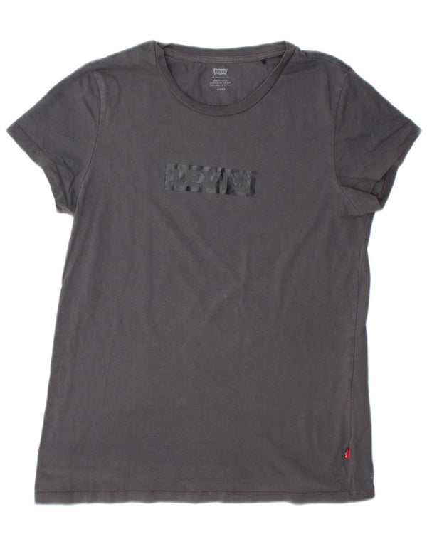 Levi's ženska majica kratkih rukava s grafičkim motivima, UK 10, mali sivi pamuk