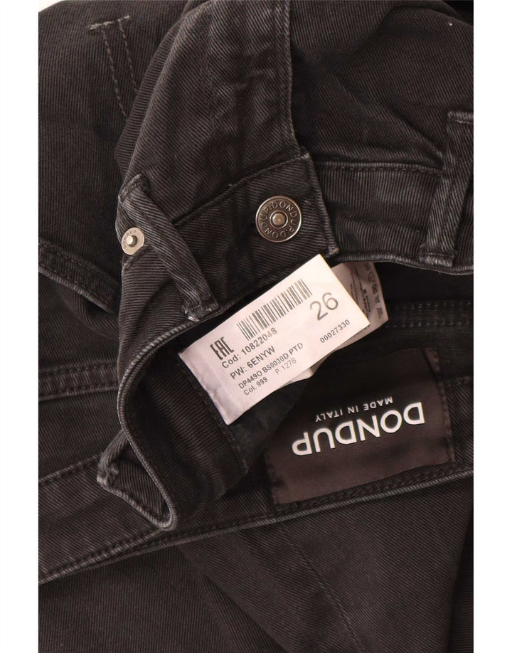 Dondup Ženske Bootcut traperice W26 L26 crni pamuk