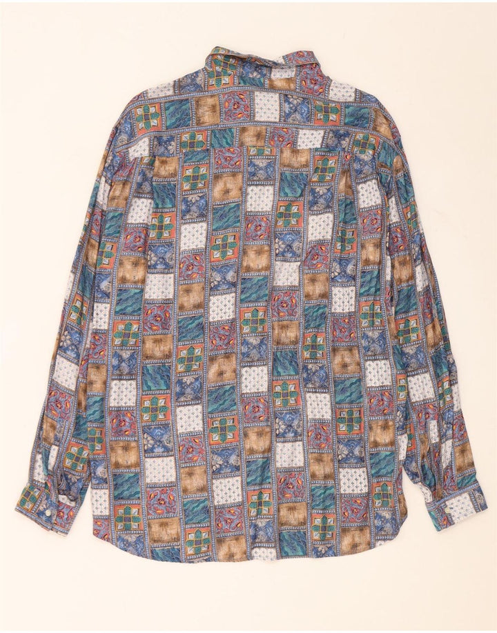 Topman muška košulja velika raznobojna patchwork viskoza