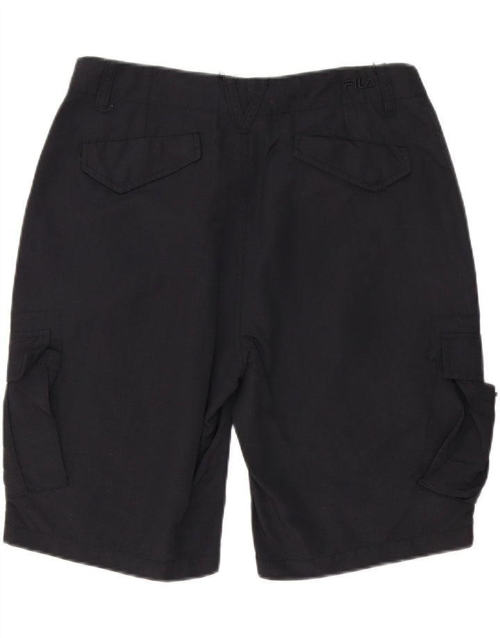 FILA Muške Cargo kratke hlače male W32 crni poliester
