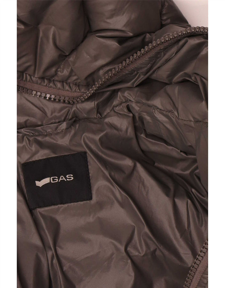 Gas ženska podstavljena jakna s kapuljačom UK 12 srednje siva