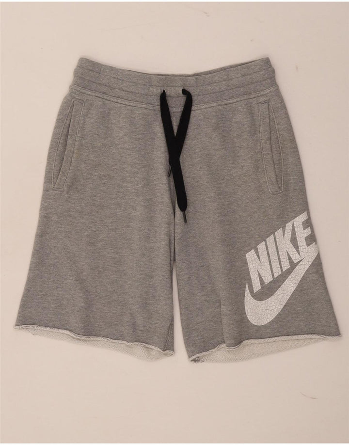 Nike muške kratke sportske kratke hlače s grafičkim motivima male sive pamučne boje