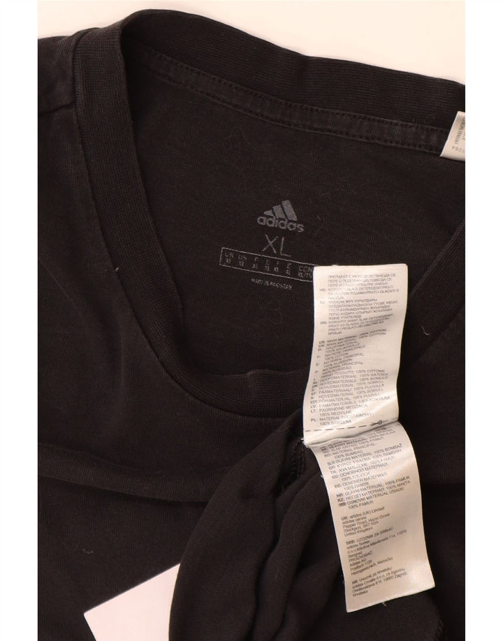 ADIDAS muška majica s grafičkim motivima XL, crni pamuk