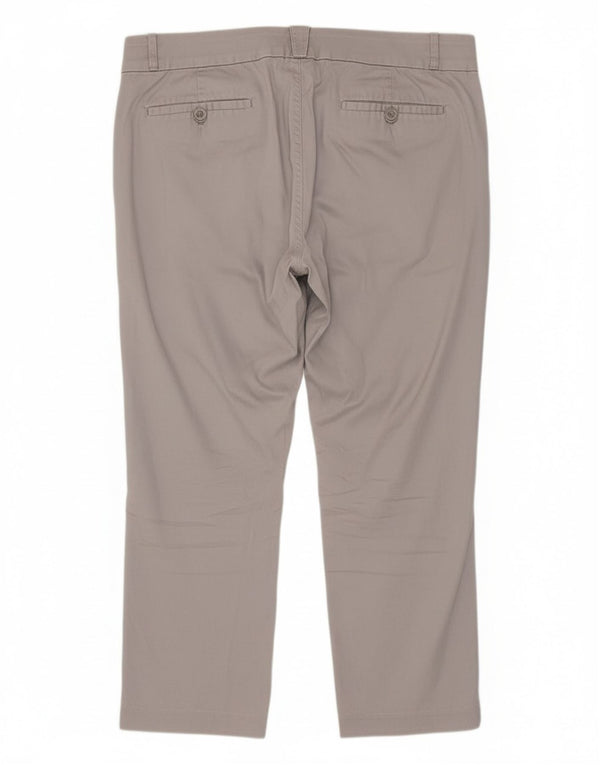 Lee ženske vitke kapri hlače Secret Secret US 14 XL W36 L22 sivi pamuk