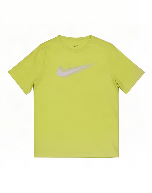 Nike Boys Dri Fit Graphic T-Shirt Top 12-13 Years Large Green Poliester