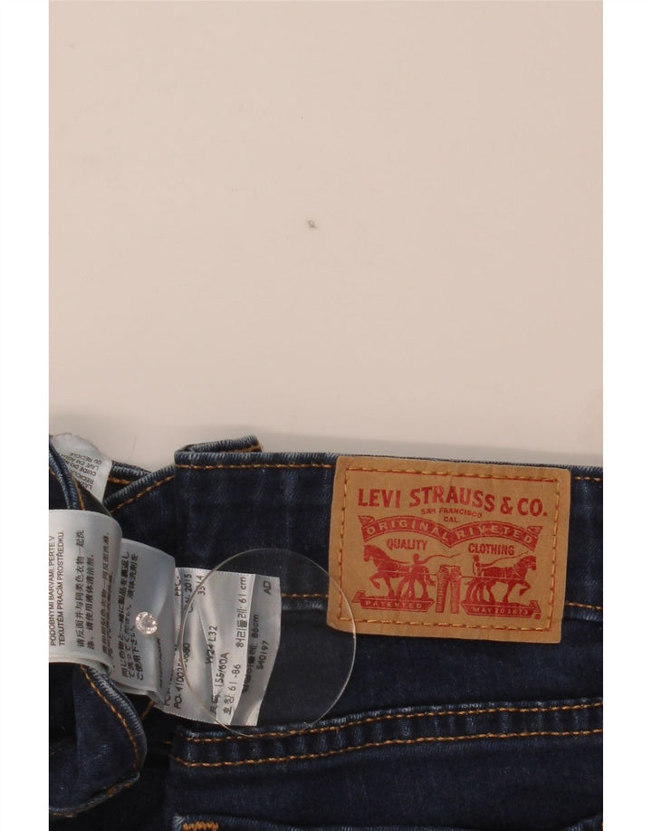Levi's ženske 715 Bootcut traperice W24 L33 plavi pamuk