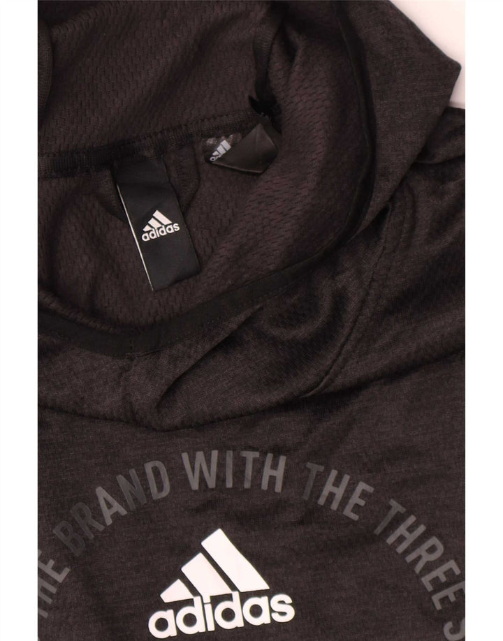 Adidas muška majica s kapuljačom Climawarm srednje veličine, crni poliester