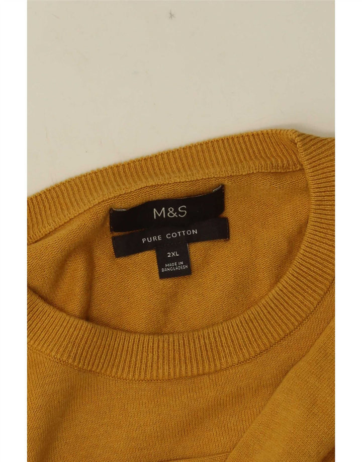 Marks & Spencer muški džemper s okruglim izrezom 2XL žuti