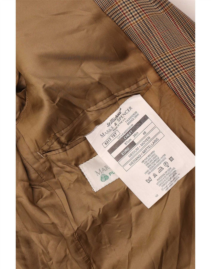 Marks & Spencer muška jakna sa 2 gumba UK 38 srednje bež houndstooth