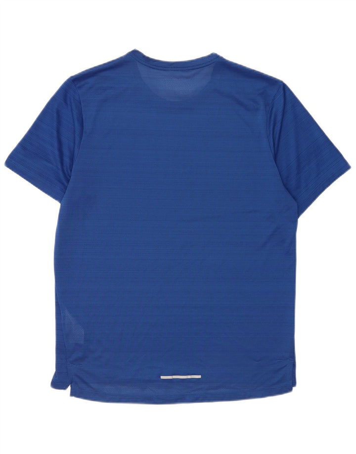 Nike Dri Fit T-Shirt Top srednje plave pruge od poliestera