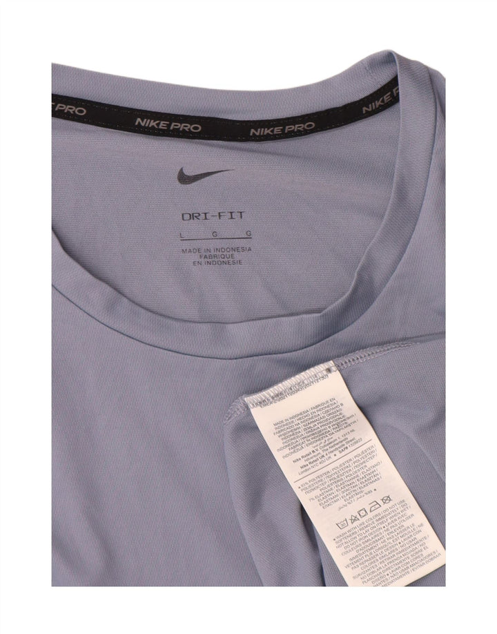 Nike Dri Fit majica kratkih rukava, veliki plavi poliester