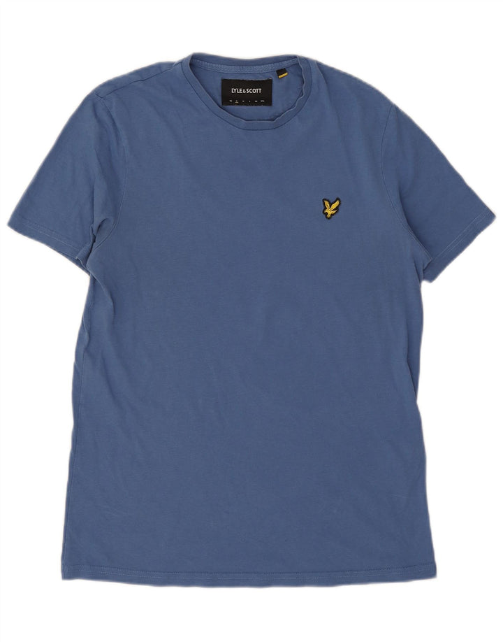 Lyle & Scott Muška majica kratkih rukava Mali plavi pamuk