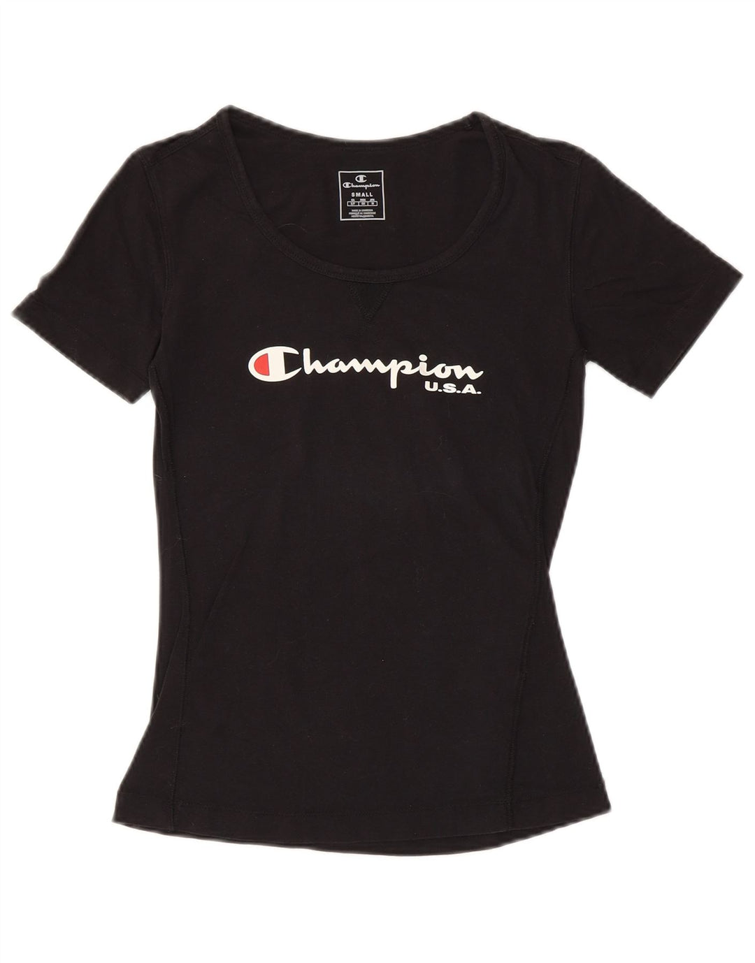CHAMPION Ženska majica s grafičkim motivima UK 10 Small Black