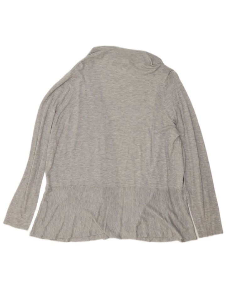 MARKS & SPENCER Ženski otvoreni kardigan pulover UK 20 2XL Sivi flekasti