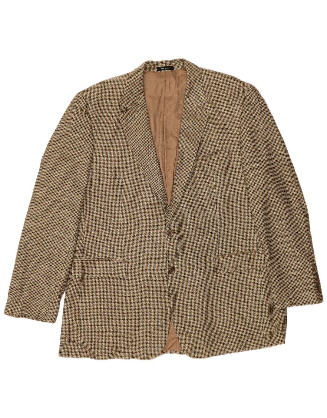 Chaps Muška jakna sa 2 gumba UK 46 3XL Zelena svilena hrskava zuba