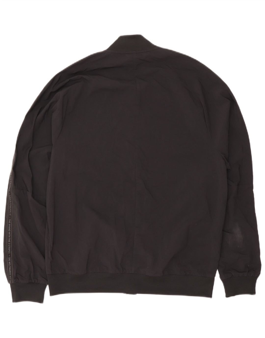 Adidas muška grafička bomber jakna UK 38 Srednje crni najlon