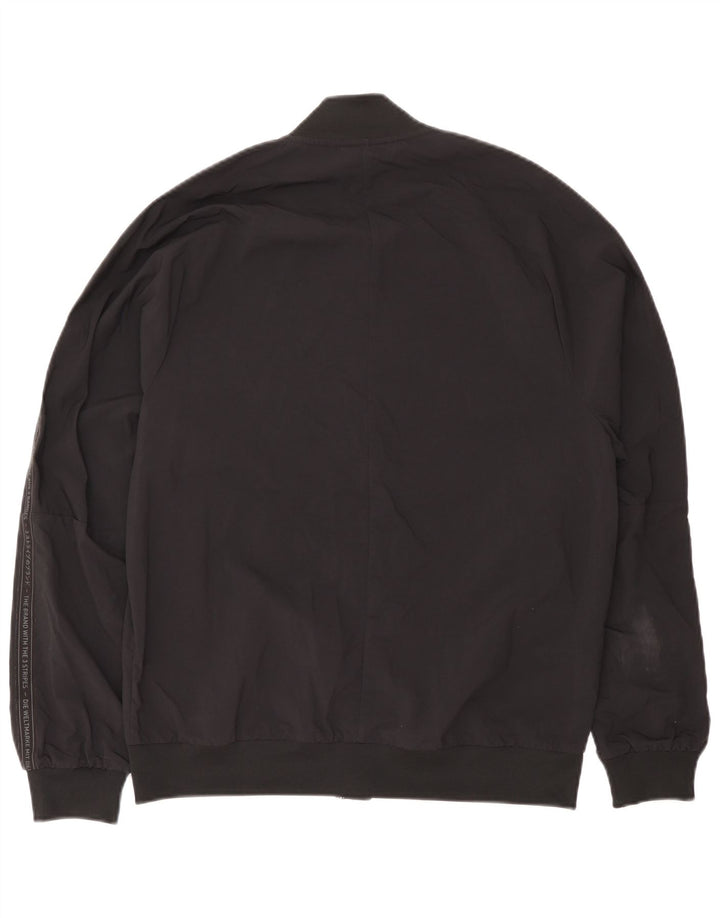 Adidas muška grafička bomber jakna UK 38 Srednje crni najlon
