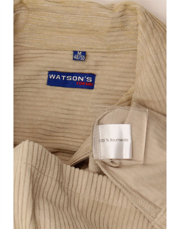 WATSON'S Mens Corduroy Jacket IT 48/50 Medium Beige Cotton Vintage Watson's and Second-Hand Watson's from Messina Hembry 