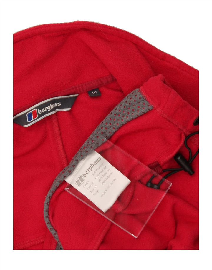 BERGHAUS Womens Fleece Jacket UK 10 Small Red Polyester Vintage Berghaus and Second-Hand Berghaus from Messina Hembry 