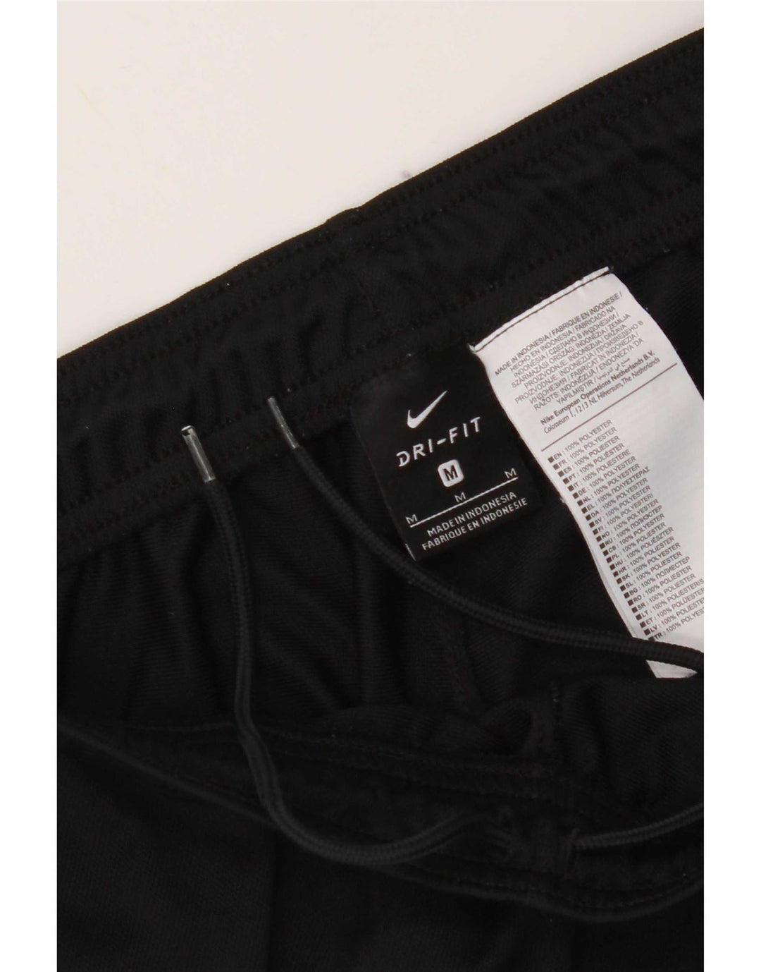 Nike muške Dri Fit hlače za trenirku srednje crne boje od poliestera