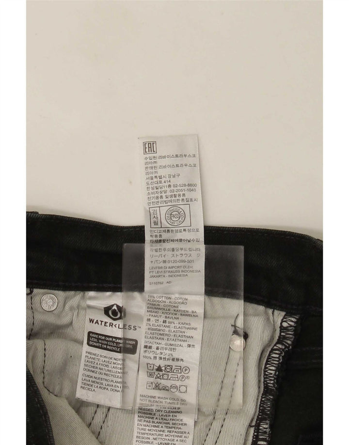 Levi's muške uske traperice W30 L32 crni pamuk