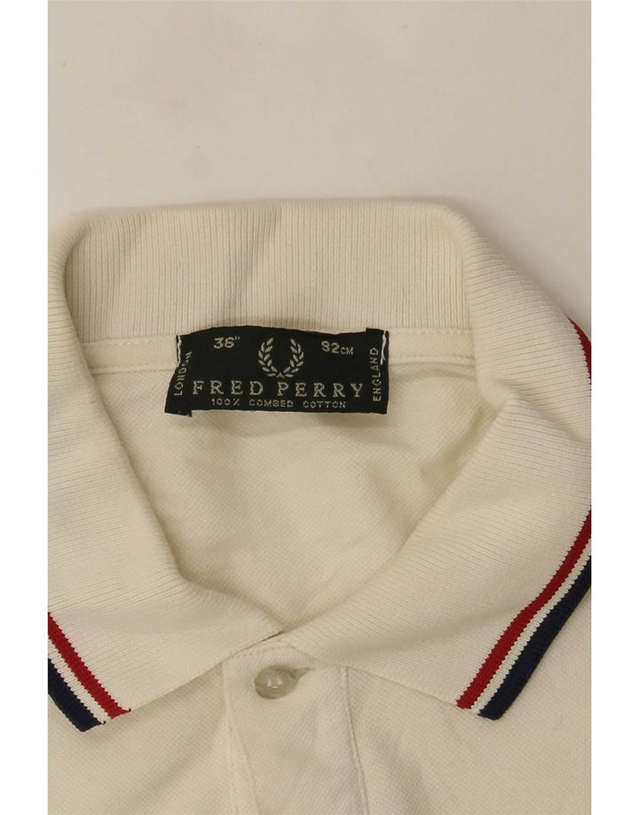 Fred Perry muška polo majica dugih rukava Mala sivo bijela pamučna