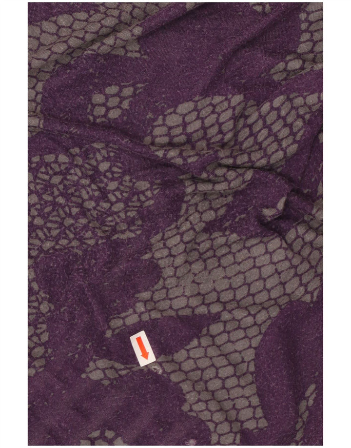 CALVIN KLEIN Top ženske bluze UK 12 srednje ljubičasta cvjetna svila