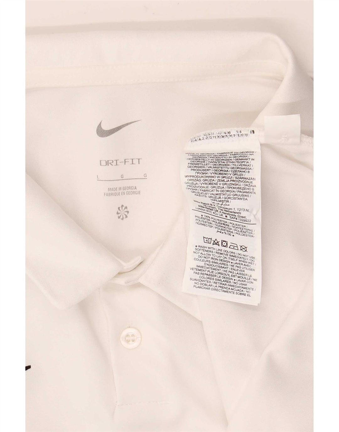 Nike muška Dri Fit polo majica velika bijela poliesterska