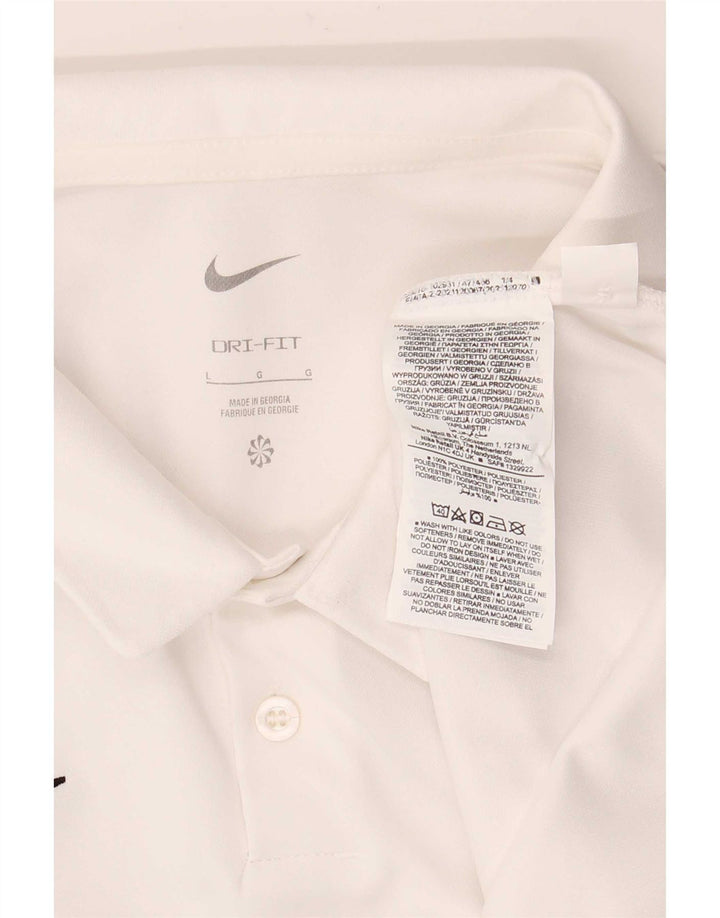 Nike muška Dri Fit polo majica velika bijela poliesterska