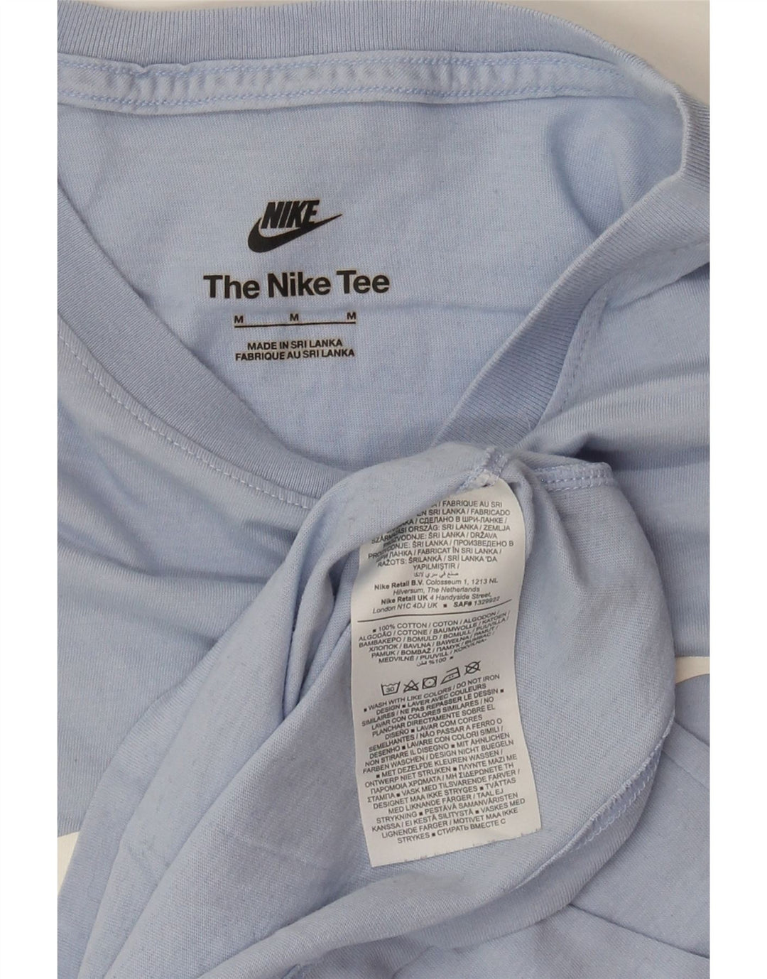 NIKE muška majica s grafičkim motivima srednje plavi pamuk