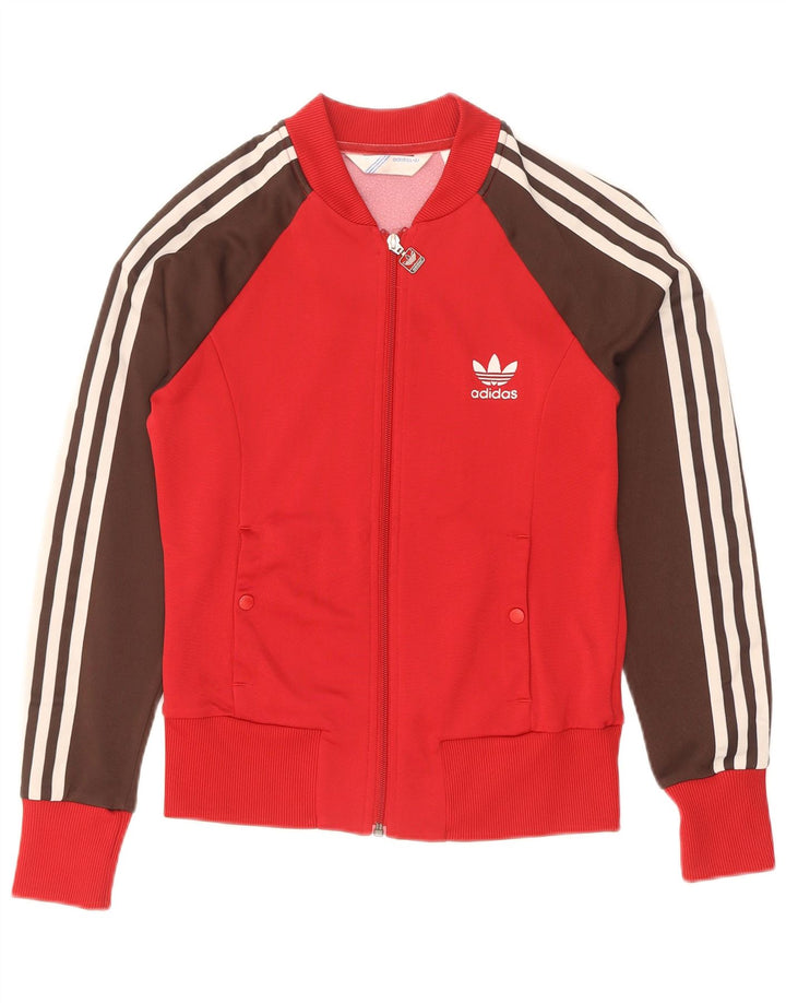 Adidas ženska gornja jakna za trenirku IT 38 XS Red Colourblock poliamid