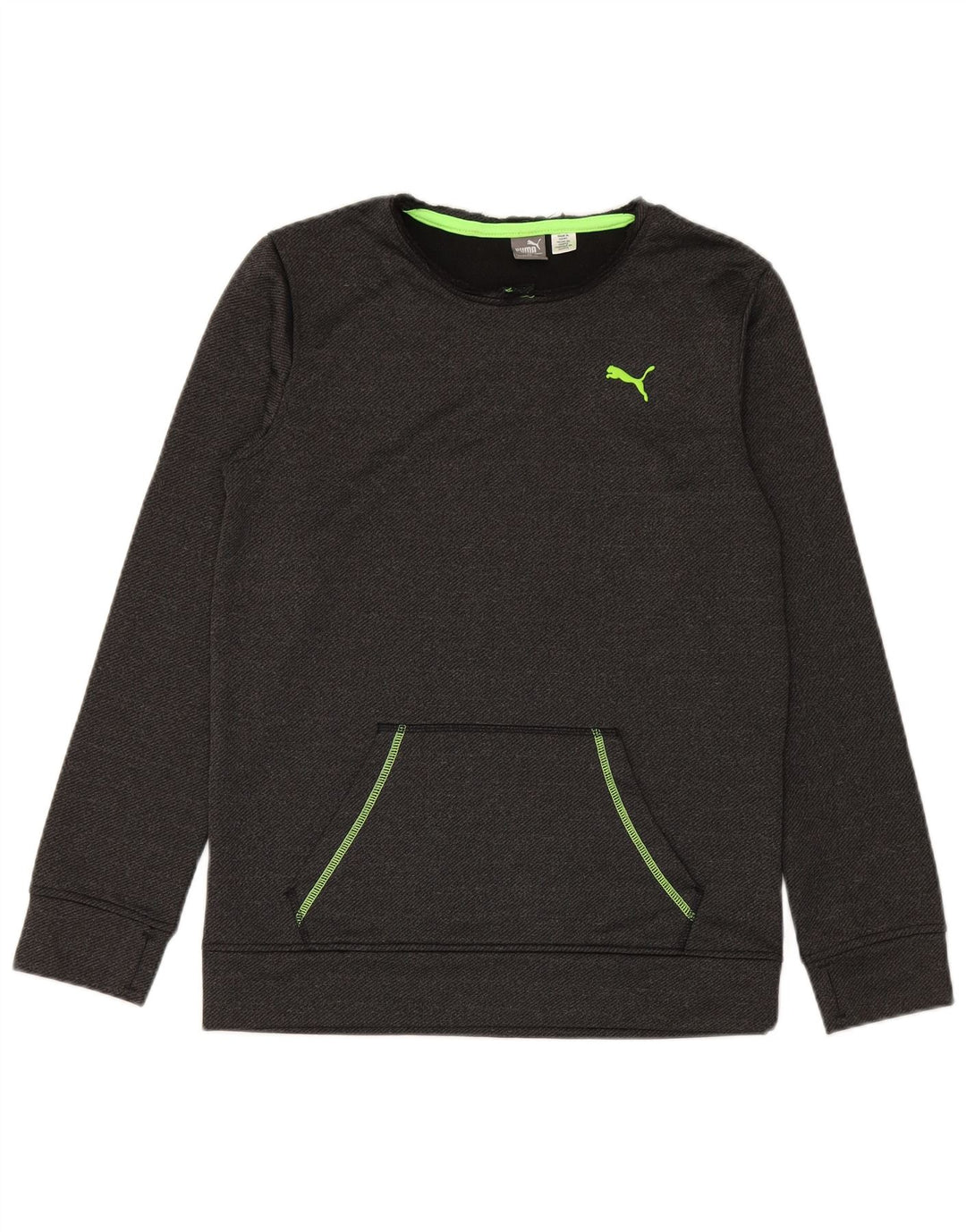 PUMA Boys Sweatshirt Džemper 15-16 godina XL sivi poliester