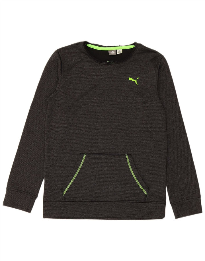 PUMA Boys Sweatshirt Džemper 15-16 godina XL sivi poliester