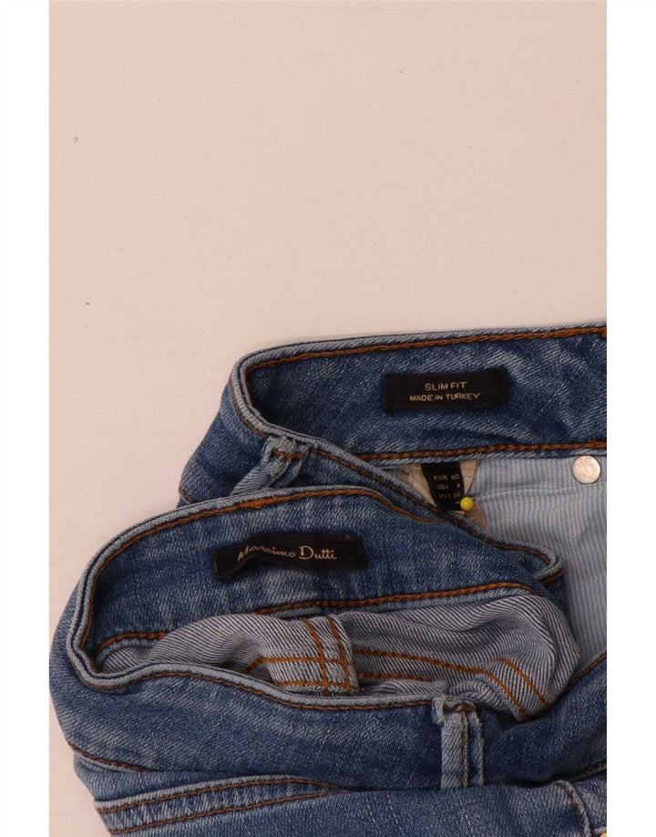 Ženske uske traperice Massimo Dutti EU 40 srednje W30 L32 plavi pamuk