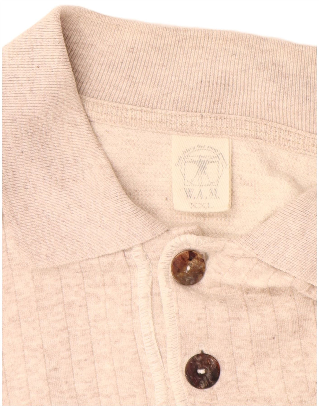 VINTAGE muški pulover s polo ovratnikom 2XL bež