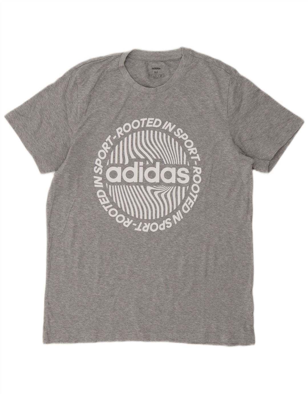 Adidas muška grafička majica kratkih rukava srednje siva s pjegama