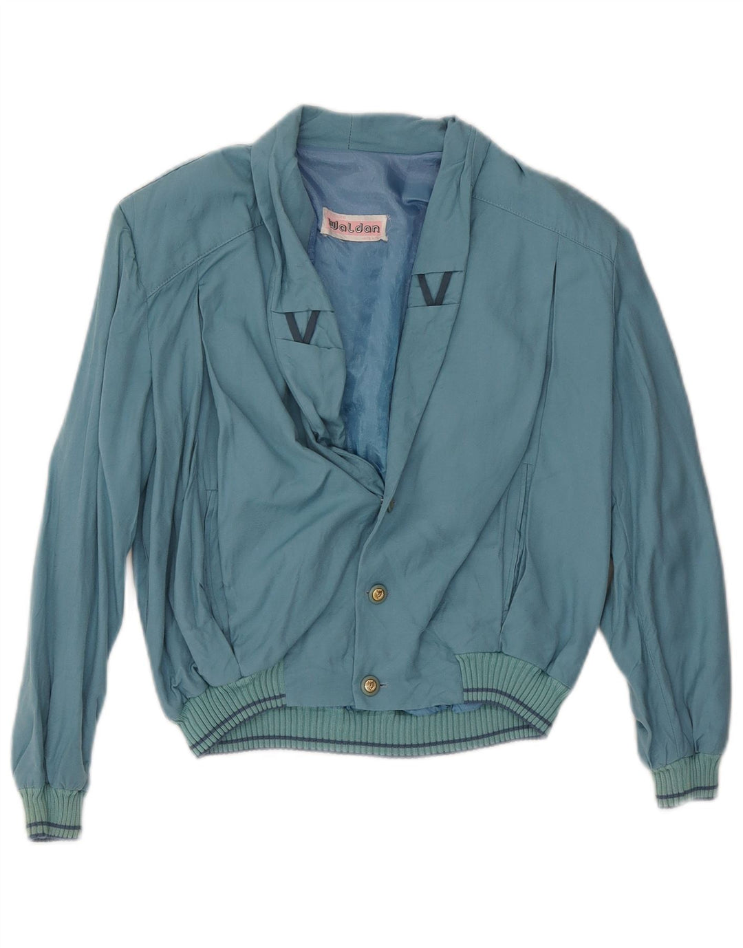 Vintage ženska bomber jakna UK 16 Large Blue