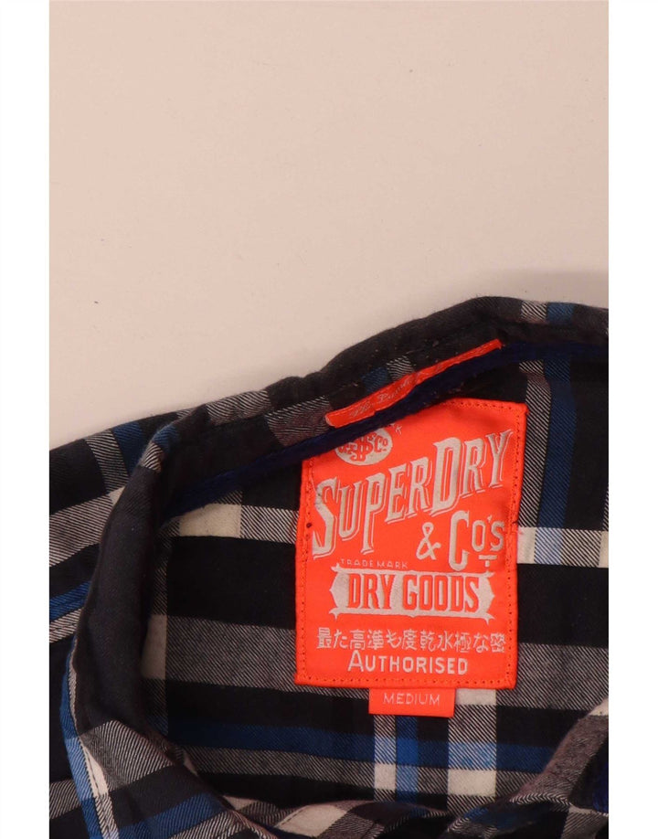 Superdry muška flanelska košulja Srednje tamnoplavi karirani pamuk