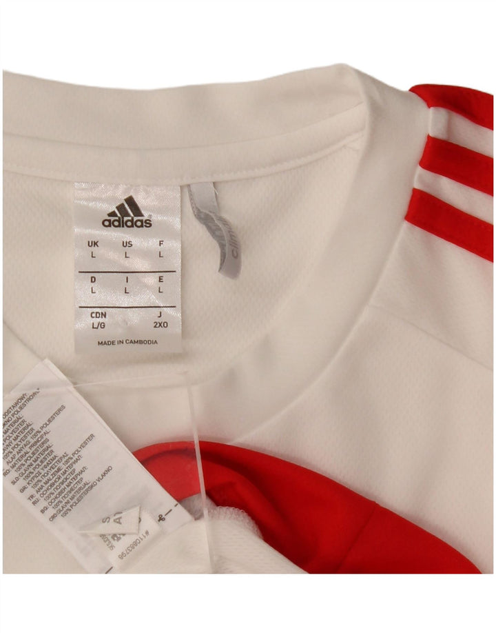 Adidas muška majica Climalite, veliki bijeli poliester