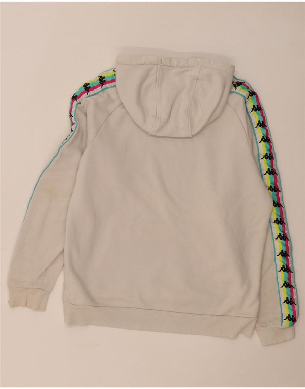 Kappa Ženska majica s kapuljačom s kapuljačom s kapuljačom UK 14 Pamuk srednje sive boje