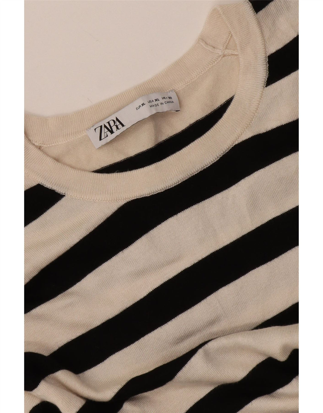 Zara ženski gornji dio bluze UK 18 XL na bijele pruge