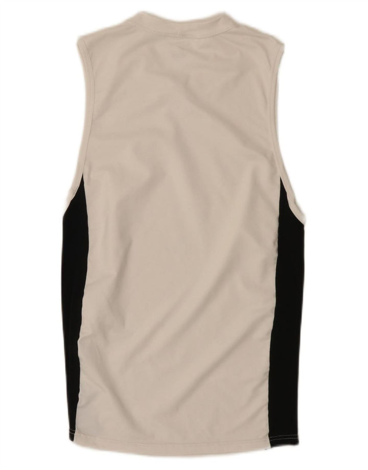 Nike Dri Fit Vest Top Large White Colourblock Poliester
