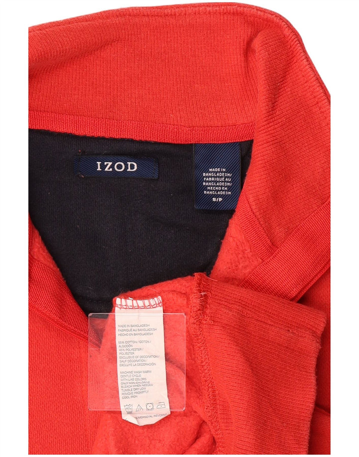 Izod muška majica s 1/4 patentnim zatvaračem Mali crveni pamuk