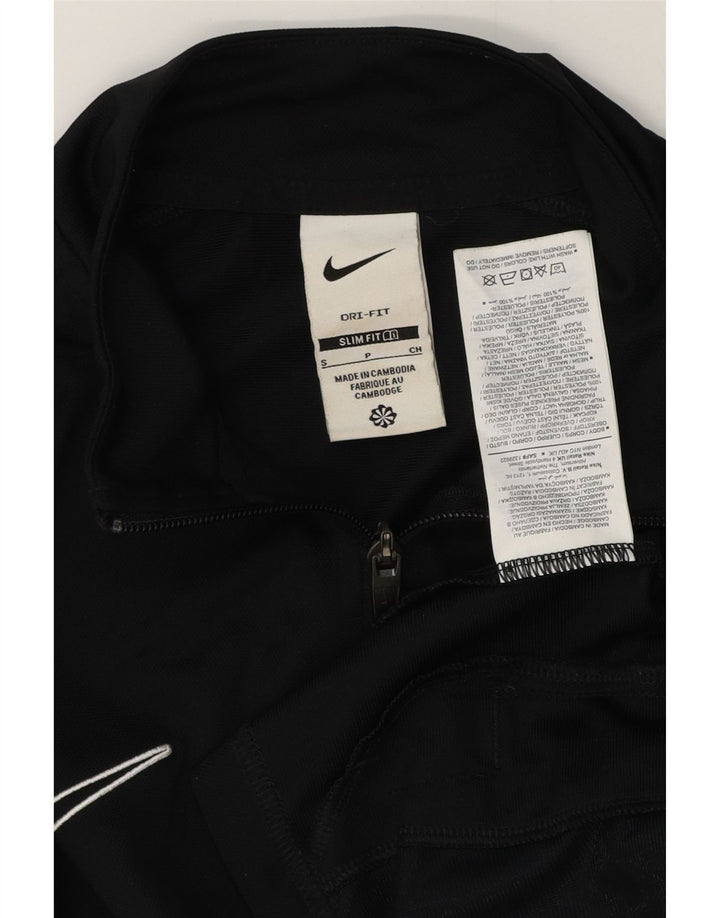 Nike Dri Fit Slim Fit Gornja jakna od male crne poliesterske trenirke