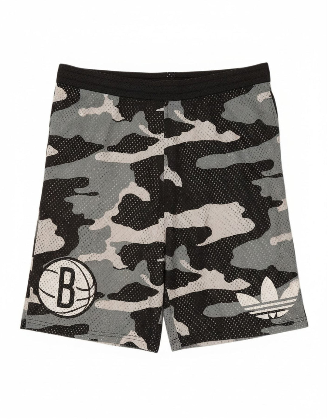 Adidas muške grafičke sportske kratke hlače srednje crne kamuflažne boje od poliestera