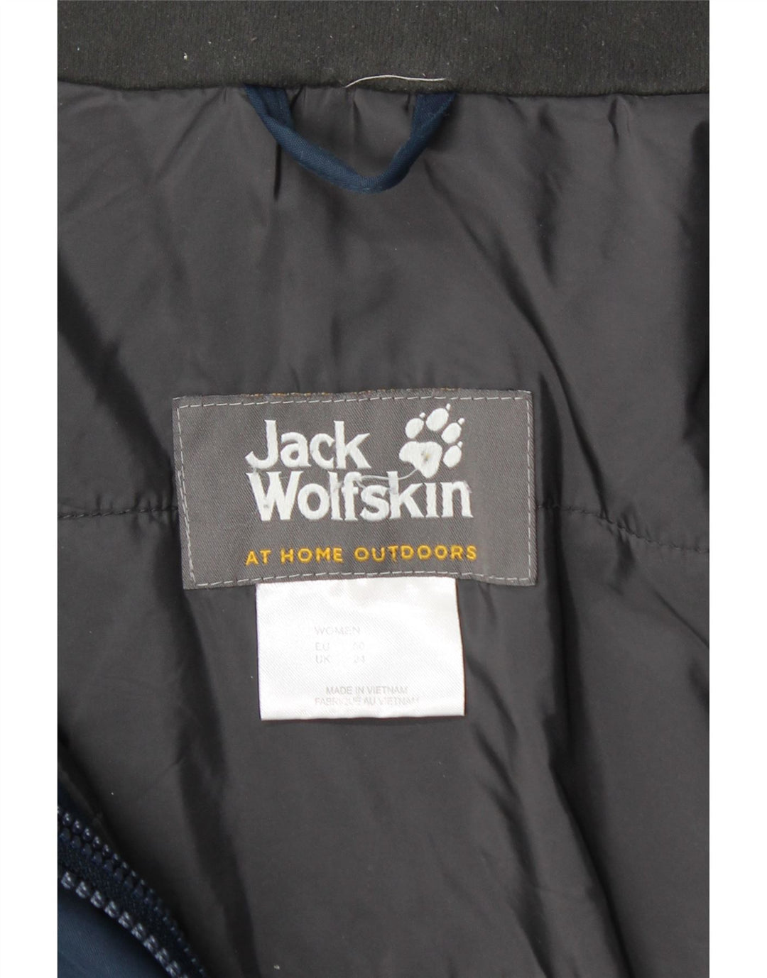 JACK WOLFSKIN Ženska vjetrovka s kapuljačom UK 24 4XL tamnoplava