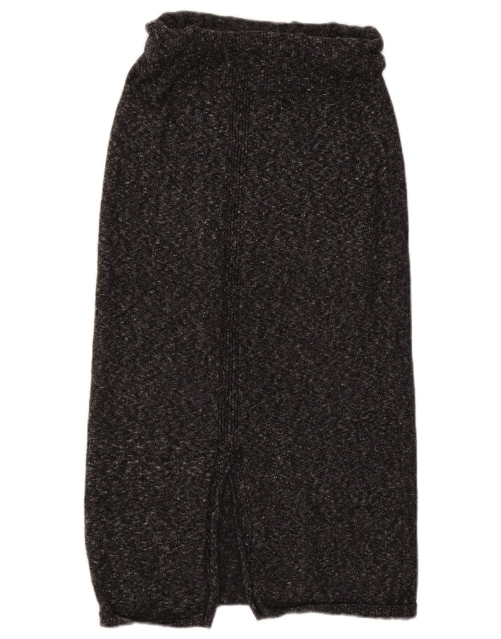 Massimo Dutti ženska pletena midi suknja mala W30 siva s pjegama