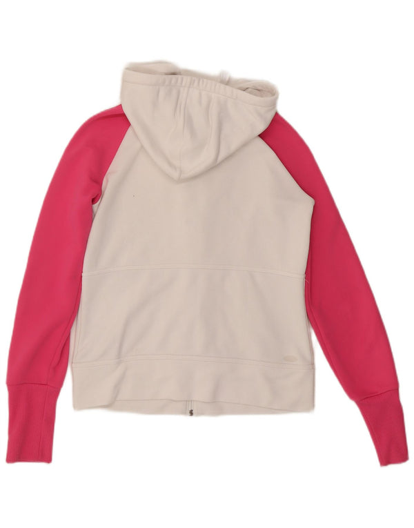 Adidas ženski džemper s kapuljačom Clima 365 Zip UK 10 Small White Colourblock