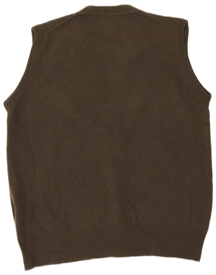 Barbour muški kardigan džemper bez rukava veliki kaki vuneni