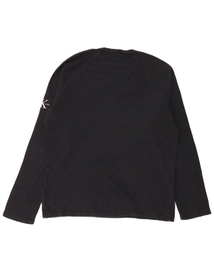 CALVIN KLEIN JEANS Muška majica dugih rukava XL crna